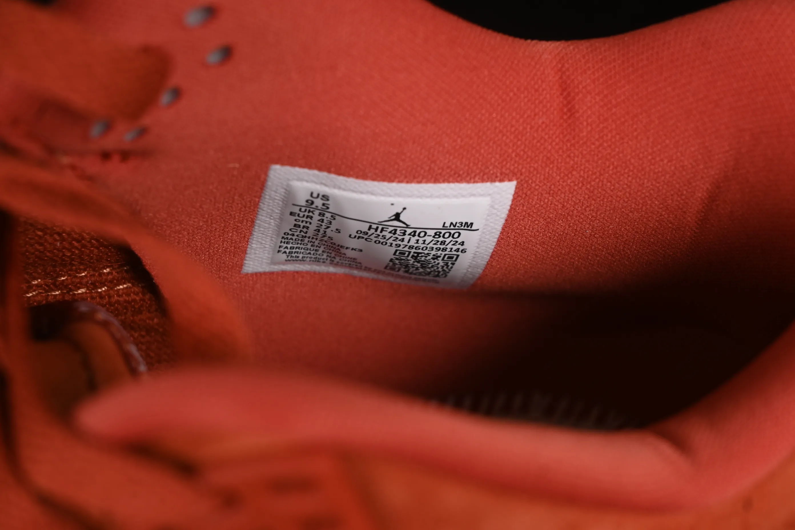 All categories Air Jordan Jordan series basketball shoes Air Jordan 4 OG version Nigel Sylvester x Air Jordan 4 OG "Brick By Brick" AJ4 Joe 4 Orange Brown Suede HF4340-800